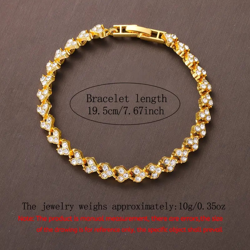 Fashion Senior Trend Exquisite Simple Pattern Quartz Watch Bracelet Set