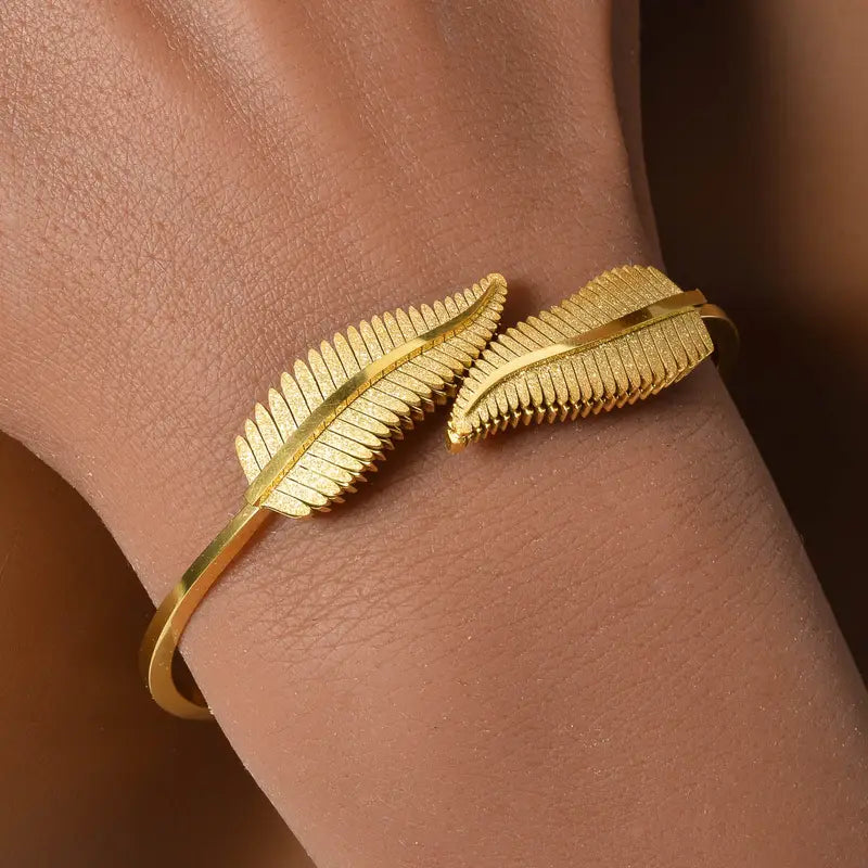 Fashion Middle Eastern Style Stainless Steel Bracelet Blingbling Wheat Ear