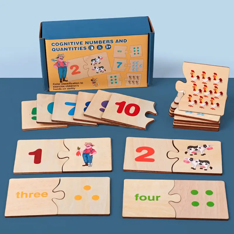 Kids' Number Matching Puzzle Toy - Arithmetic Early Learning