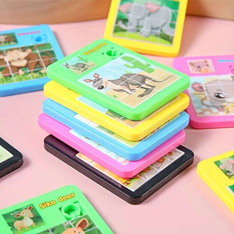 Plastic Animal Sliding Puzzle Huaron Road Toy Puzzle