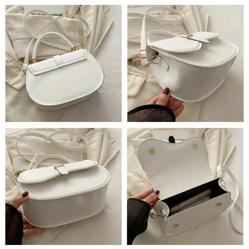 Women'S Adjustable Crossbody Bag with Buckle Closure