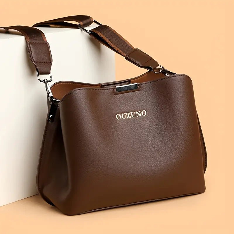 Casual PU Crossbody Bag for Women, Fashionable 2024 Bucket