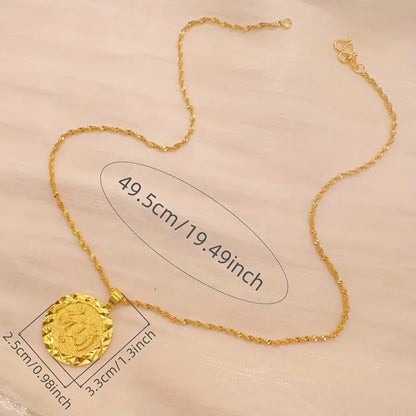 Muslim style pendant necklace for women, fashionable jewelry