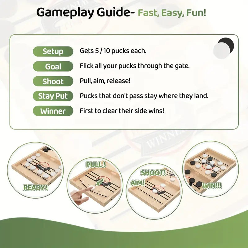 Fast Sling Puck Game - Interactive Desktop Board Game