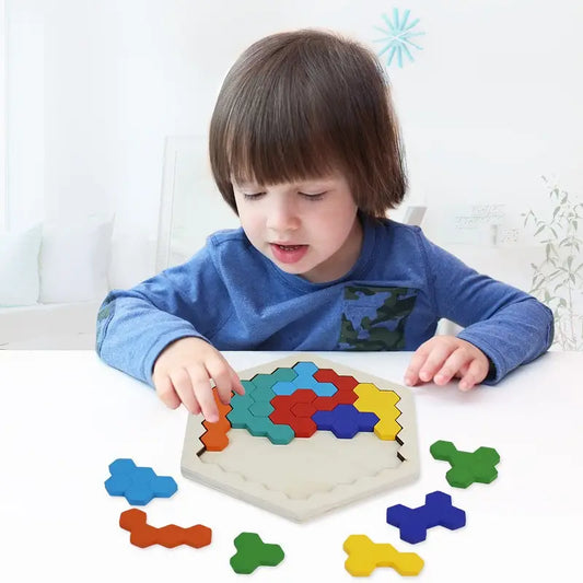 3D Hexagonal Wooden Puzzles | Educational Toys for Kids | Great Gifts