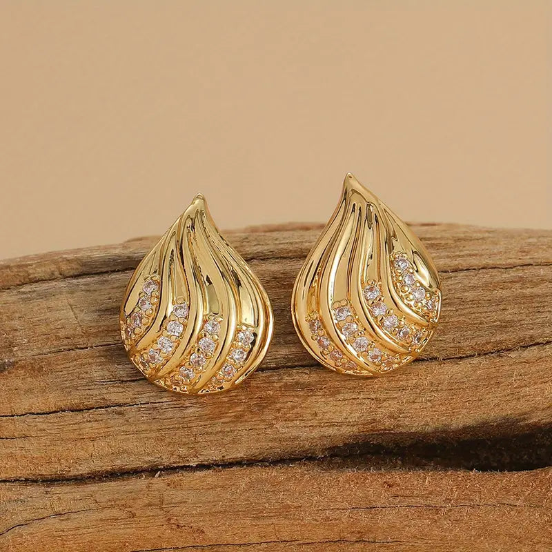 High-end Fashion Earrings, Rings And Necklaces Three-piece Set