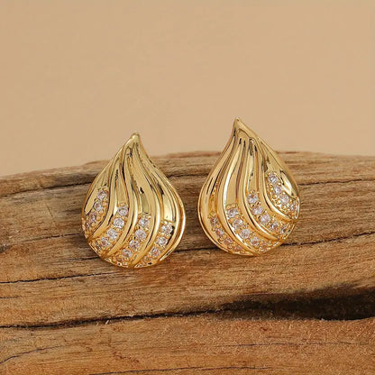 High-end Fashion Earrings, Rings And Necklaces Three-piece Set