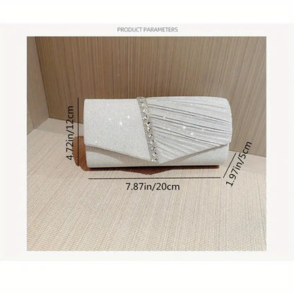 Elegant Clutch Purses With Sparkly Details