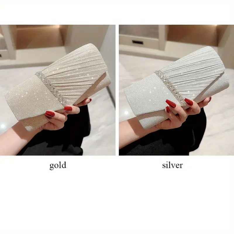 Elegant Clutch Purses With Sparkly Details