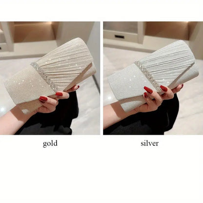 Elegant Clutch Purses With Sparkly Details