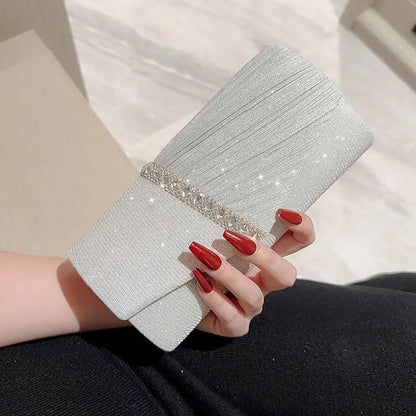 Elegant Clutch Purses With Sparkly Details