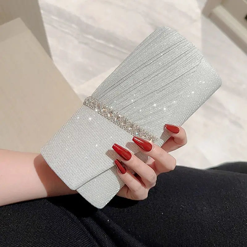 Elegant Clutch Purses With Sparkly Details