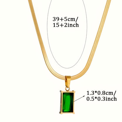 Classic Light Luxury Elegant Golden Stainless Steel Necklace