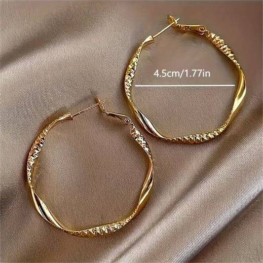 Women's Twisted Hoop Earrings
