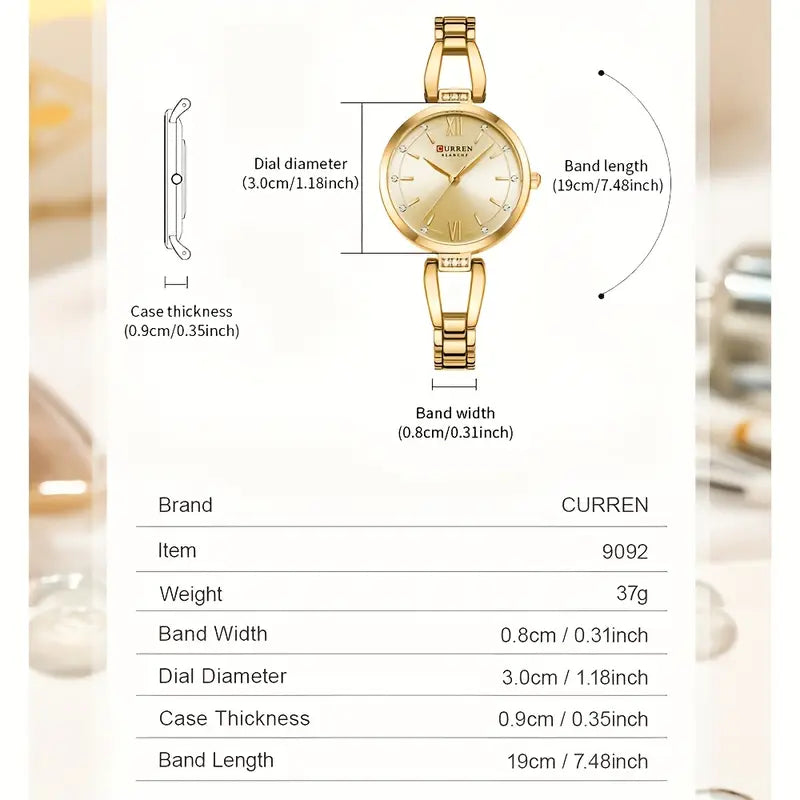Minimalist Dial with Alloy Case & Band