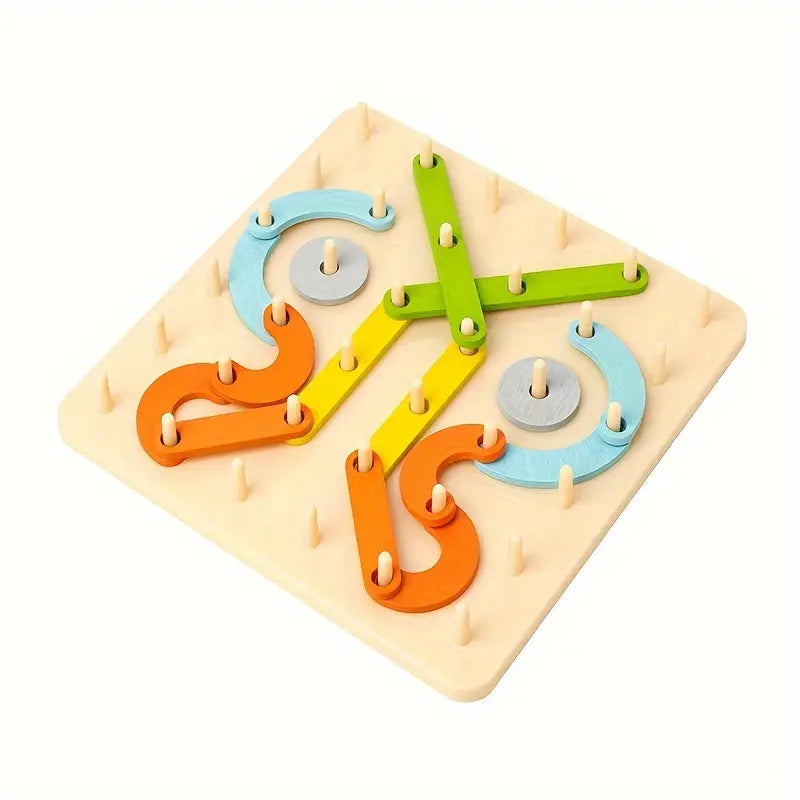 Children's Enlightenment Suit Column Puzzle Building Block Shape Puzzle Number Word