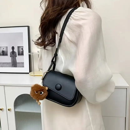 Stylish Women'S Shoulder Bag - Durable Synthetic, Magnetic Closure