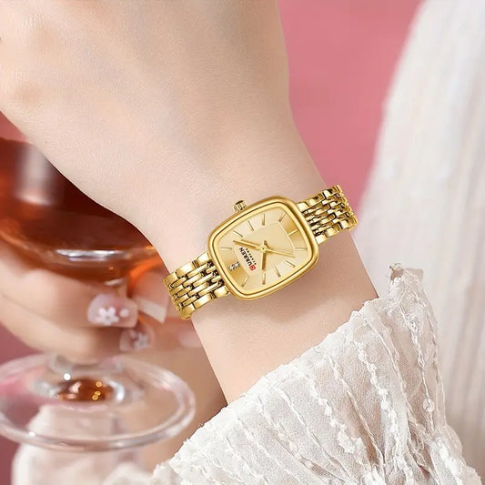 Stainless Steel Strap New Square Sub Dial Fashionable Casual Business Quartz Analog