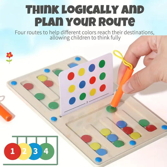 Sorting Maze Game for Youngsters - Dual Player Card Battle