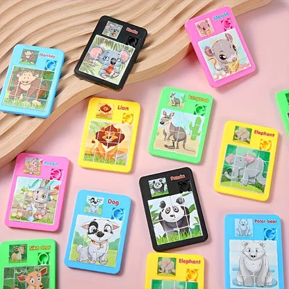 Plastic Animal Sliding Puzzle Huaron Road Toy Puzzle
