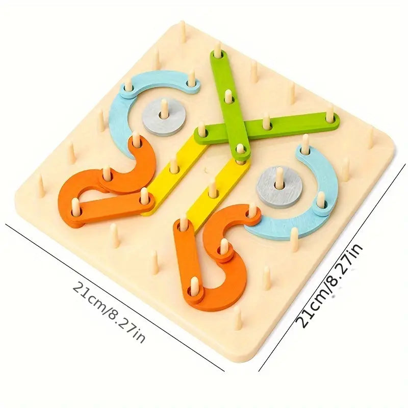 Children's Enlightenment Suit Column Puzzle Building Block Shape Puzzle Number Word