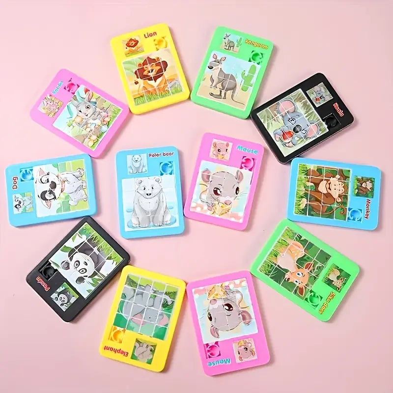 Plastic Animal Sliding Puzzle Huaron Road Toy Puzzle