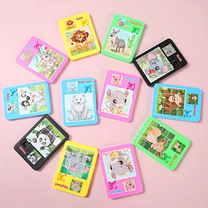 Plastic Animal Sliding Puzzle Huaron Road Toy Puzzle