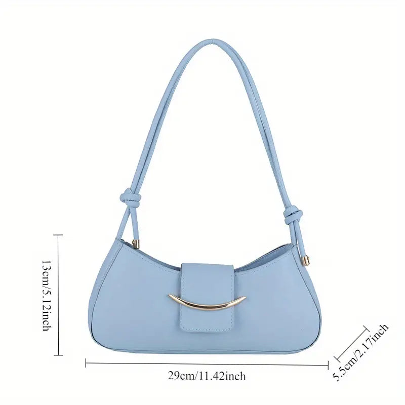 Elegant Shoulder Crossbody Bag with Magnetic Closure - Minimalist Design