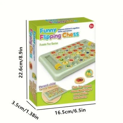 Fruit Pattern Flipping Chess Game - Memory Match Toy for Youngsters