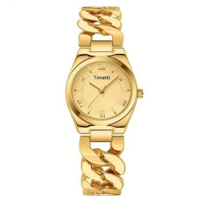 Elegant Luxury Business Quartz Watch, Stainless Steel Strap