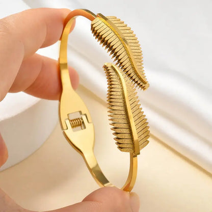 Fashion Middle Eastern Style Stainless Steel Bracelet Blingbling Wheat Ear