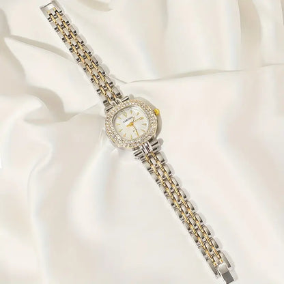 Gorgeous Rhinestone Watch with Classic Minimalist Strap