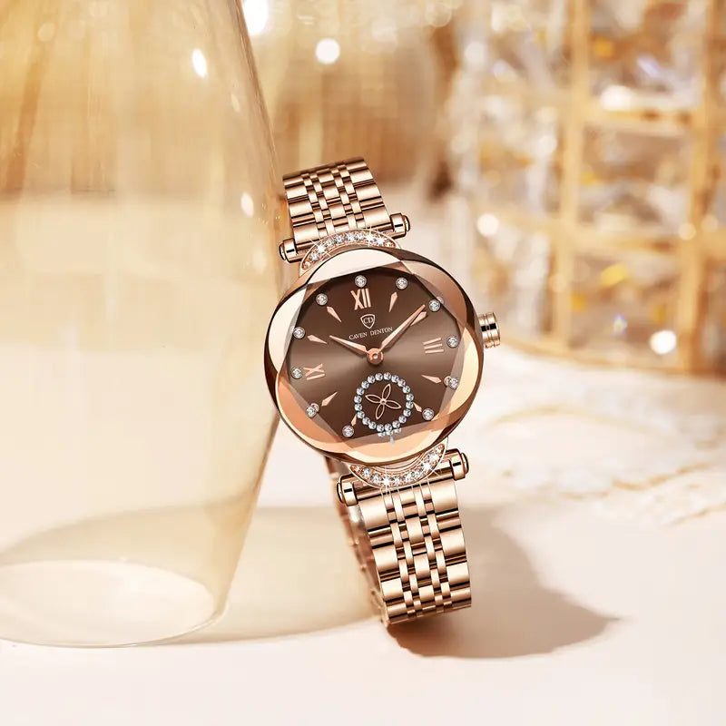 Stainless Steel Band, Roman Numerals, Independent Second Hand