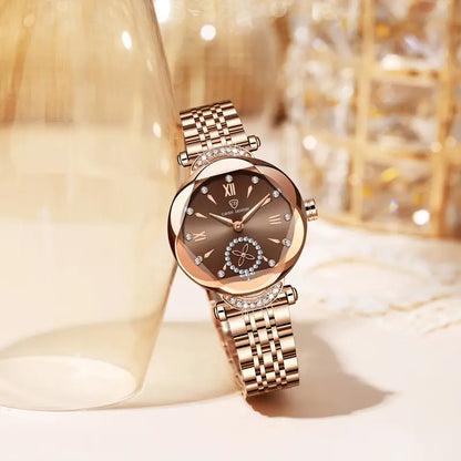 Stainless Steel Band, Roman Numerals, Independent Second Hand