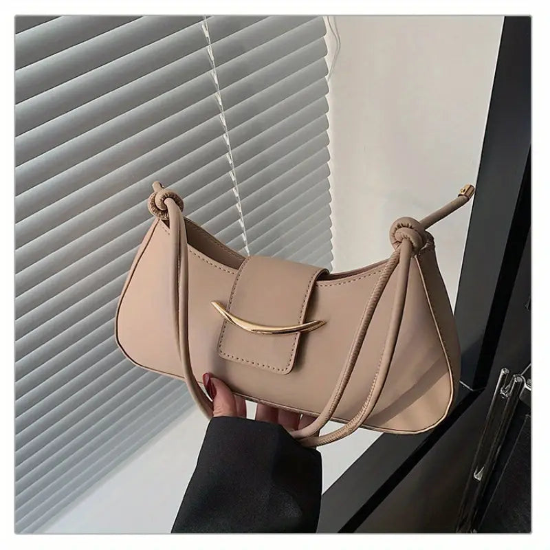 Elegant Shoulder Crossbody Bag with Magnetic Closure - Minimalist Design