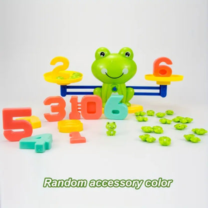 Frog Math Balance Toy for Kids Ages 3+ with Learning Cards