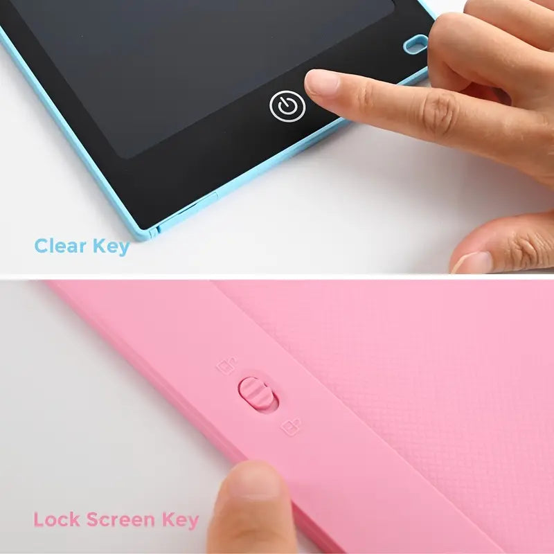 Colorful ZMIU LCD Writing Tablet, ABS Material, Non-Rechargeable Button