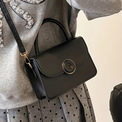 Crossbody Bag with Adjustable/ Detachable Strap - Minimalist Square Purse