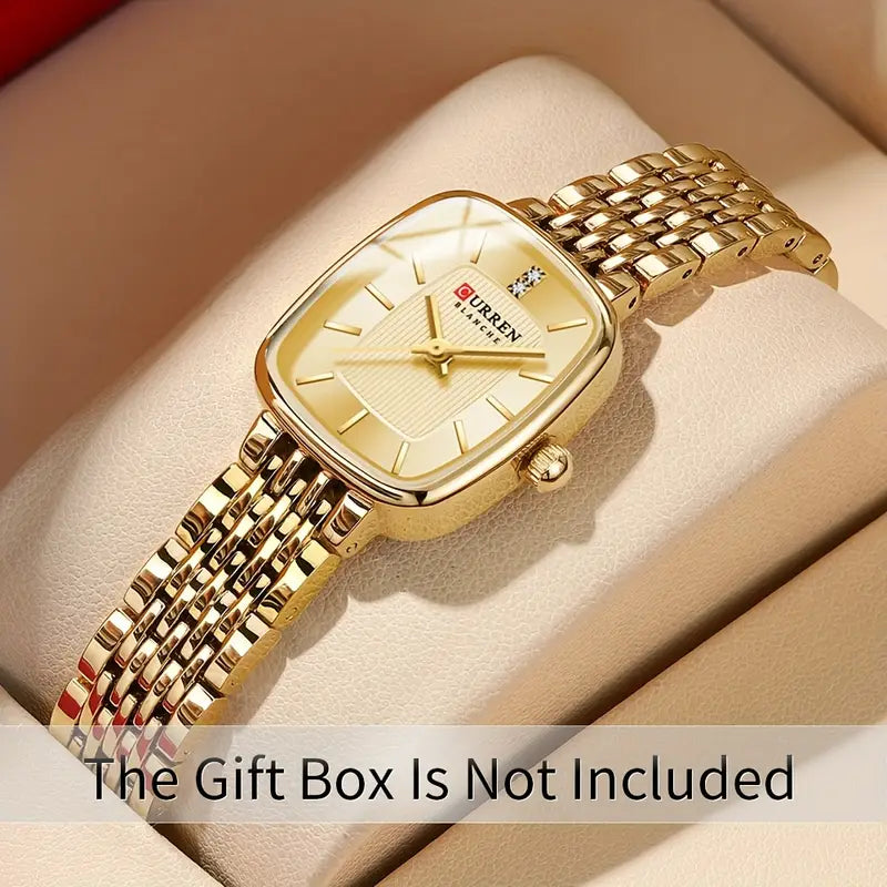 Stainless Steel Strap New Square Sub Dial Fashionable Casual Business Quartz Analog