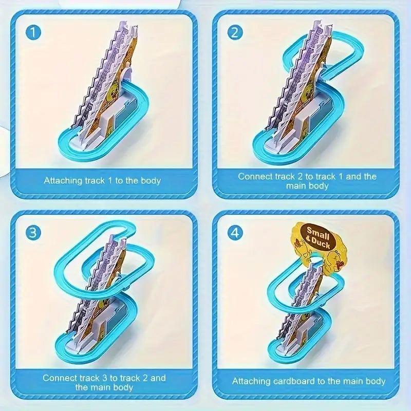 Ducklings Electric Slide Yellow Ducklings Toys with Stair Climbing