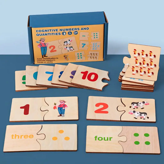 Kids' Number Matching Puzzle Toy - Arithmetic Early Learning