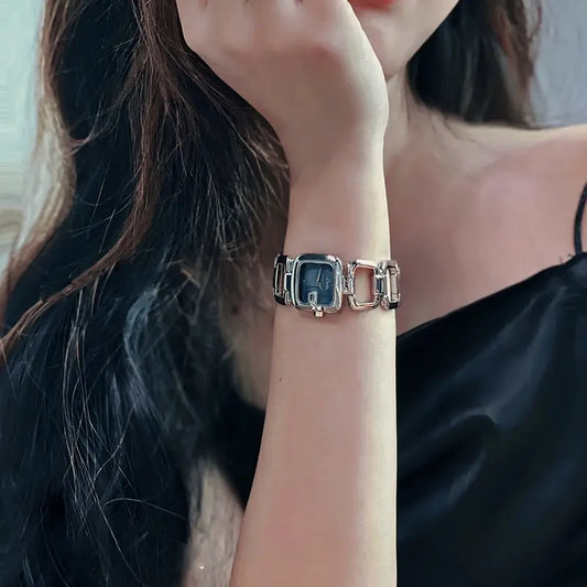 Quartz Women'S Watch with Rhinestone Accents and Mother-of-Pearl Dial