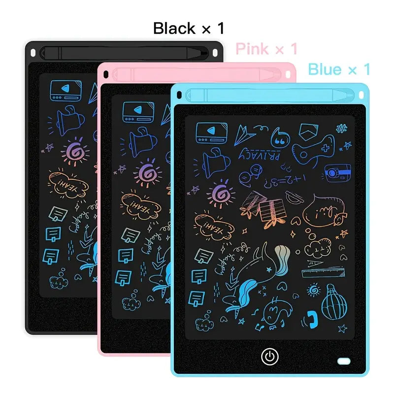 Colorful ZMIU LCD Writing Tablet, ABS Material, Non-Rechargeable Button