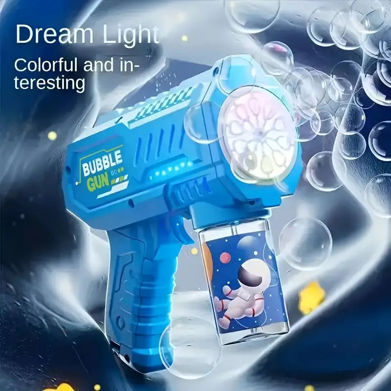 Children's fully automatic colorful light bubble machine