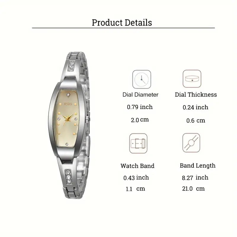 Subdial Oval Watches Niche Women's Watches Small