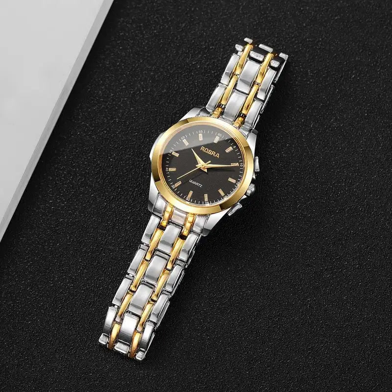 Elegant Quartz Wristwatch with Minimalist Dial, Versatile Casual Design