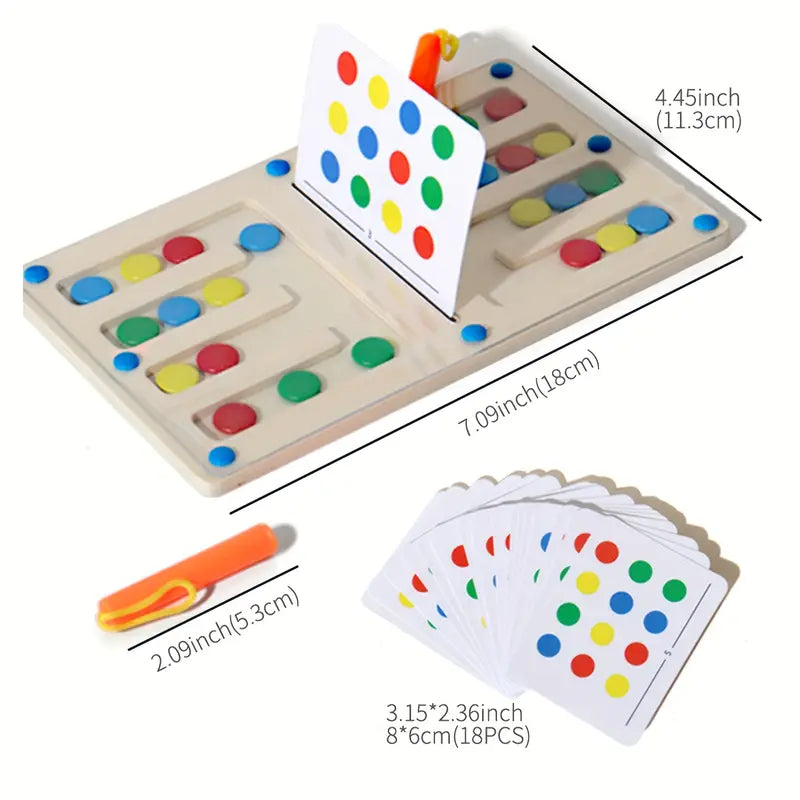 Sorting Maze Game for Youngsters - Dual Player Card Battle