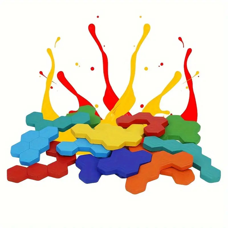 3D Hexagonal Wooden Puzzles | Educational Toys for Kids | Great Gifts