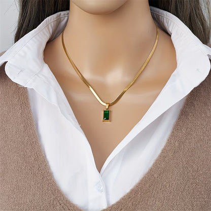 Classic Light Luxury Elegant Golden Stainless Steel Necklace
