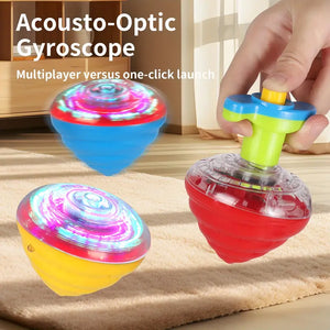 Spinner Top with Motion Sensor & Light Show - Interactive Gyroscope Toy for 3-6 Years